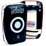 Fairtex KPLC1 Пады Тайские Изогнутые Тайский Бокс "Small Curved KIck Pads" Черно-Белые